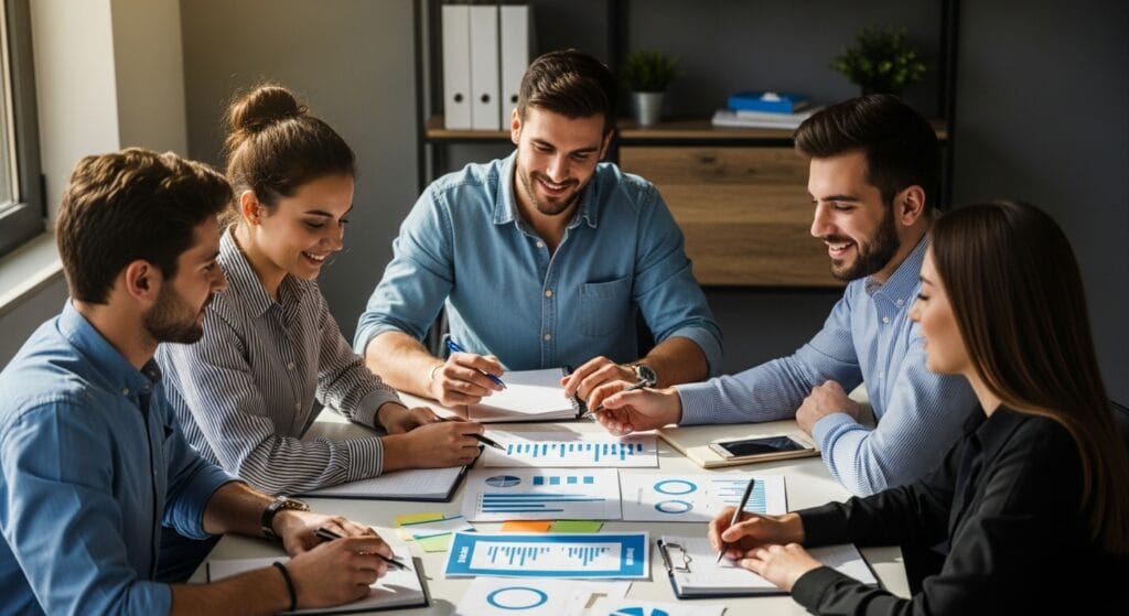 επιχειρηματικό πλάνο teamwork