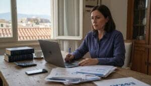 Greek freelancer workspace