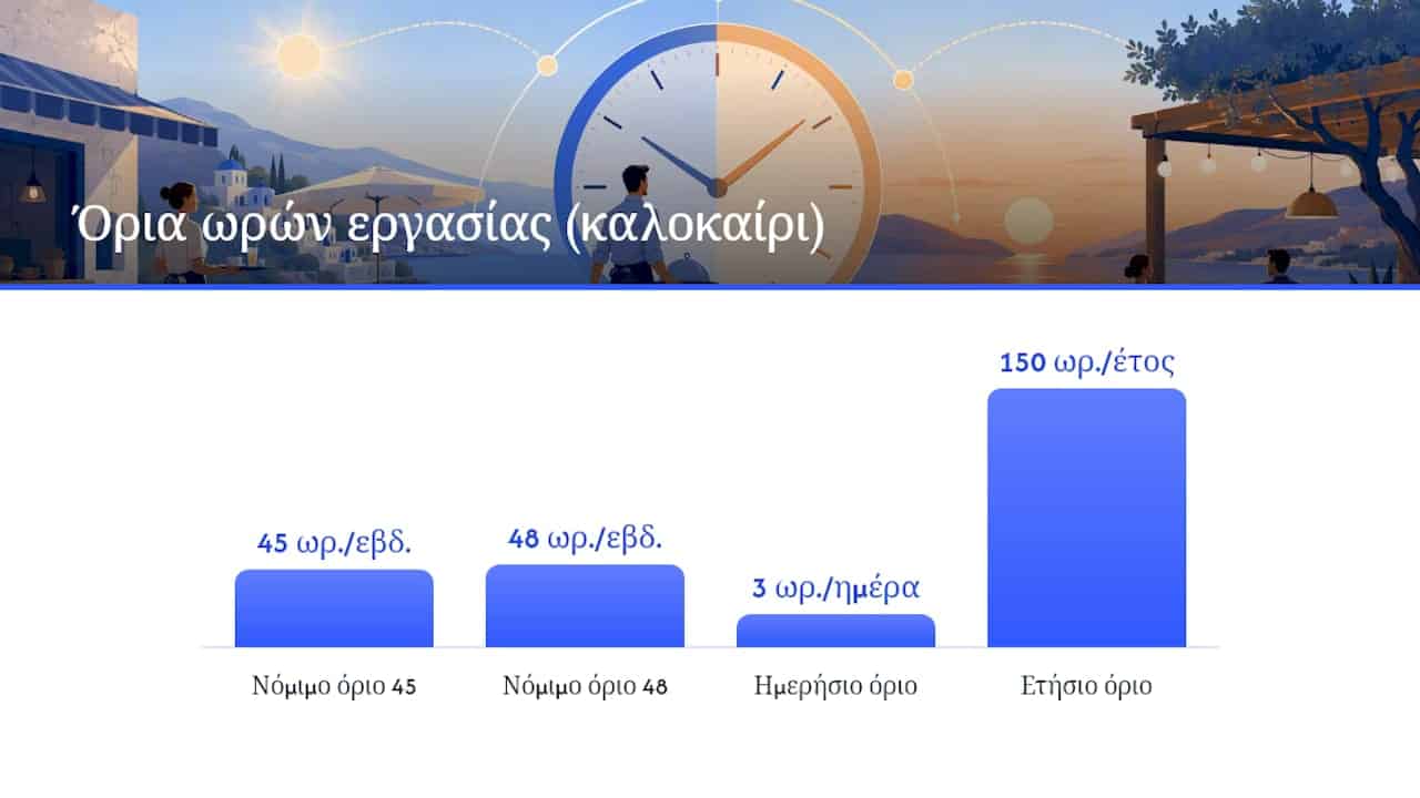 Πώς επηρεάζουν οι καλοκαιρινές ανάγκες το ωράριο εργασίας; — overview diagram