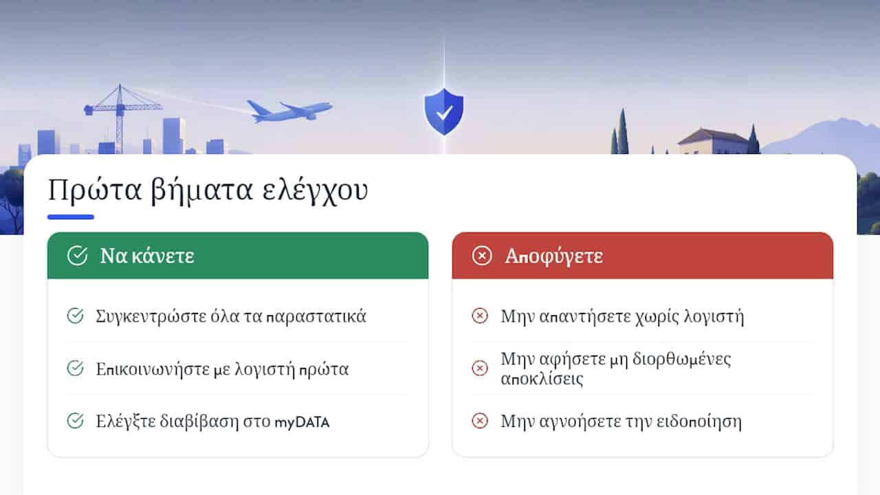 Τι συμβαίνει σε φορολογικό έλεγχο και ποιες είναι οι συνέπειες; — overview diagram